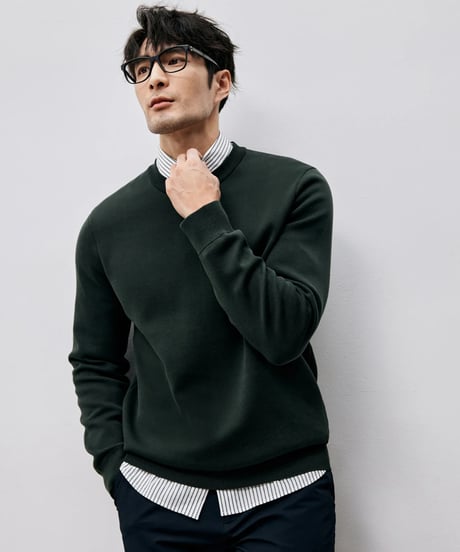 round neck sweatshirt /2color　SH2457