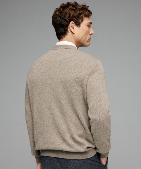 crew neck sweater cashmere 100% /2color　SH2623