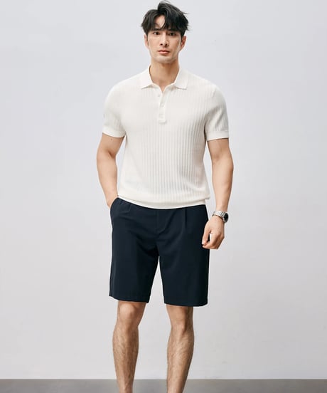 single pleat cool shorts /2color　SH2475