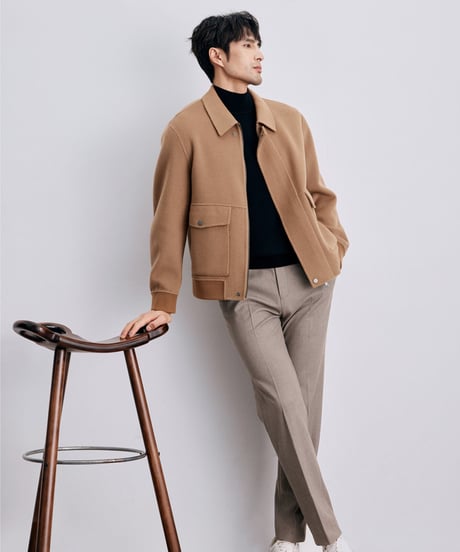 merino wool short jacket /3color　SH2355