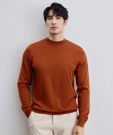 high neck sweater wool 100％ /7color　SH2316