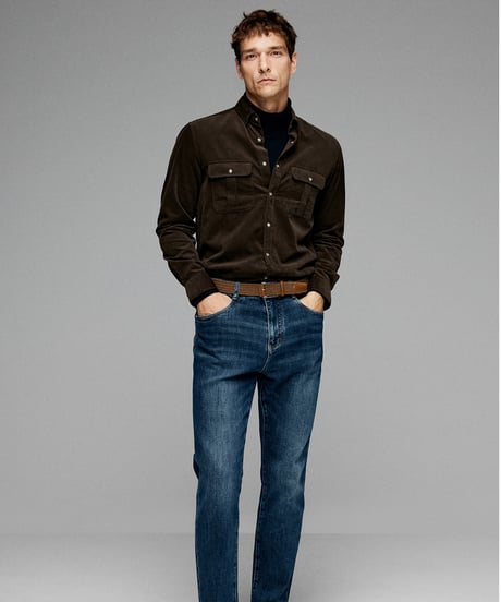 corduroy cotton shirt /2color　SH2639