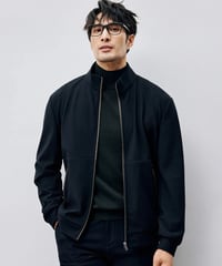 velvet stand-up collar zip-up jacket　SH2438