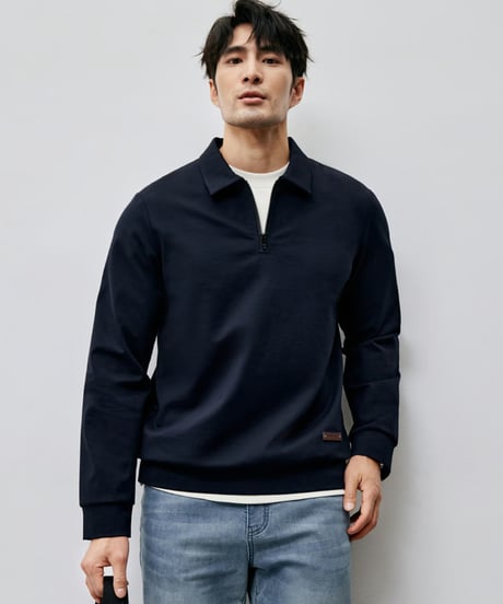 stretch lapel sweatshirt　SH2456