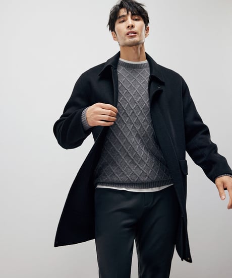 wool round neck sweater /2color　SH2211