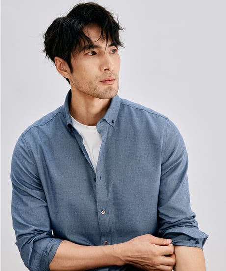 shirt in mulberry silk and cotton　SH2628