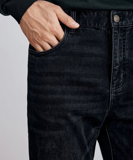 black gray wash stretch jeans　SH2312