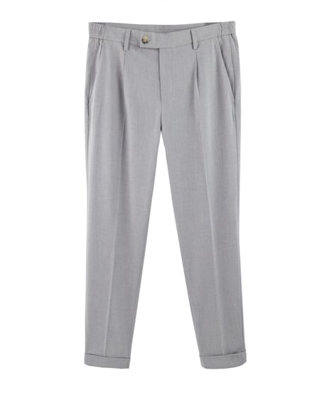 casual pants with single pleats /2color　SH2124