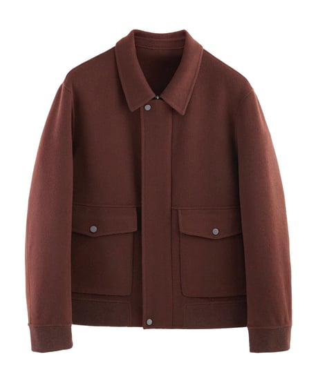 short jacket lapel wool /3color　SH2243