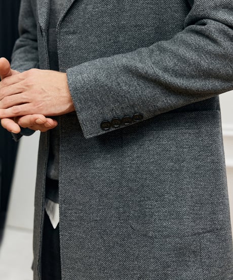 tailored herringbone coat　SH2688