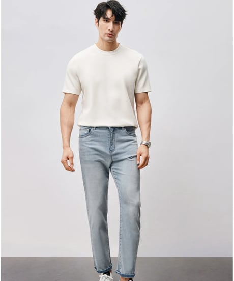 stretch light blue jeans　SH2453