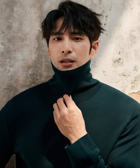 merino wool turtleneck sweater /4color　SH2386
