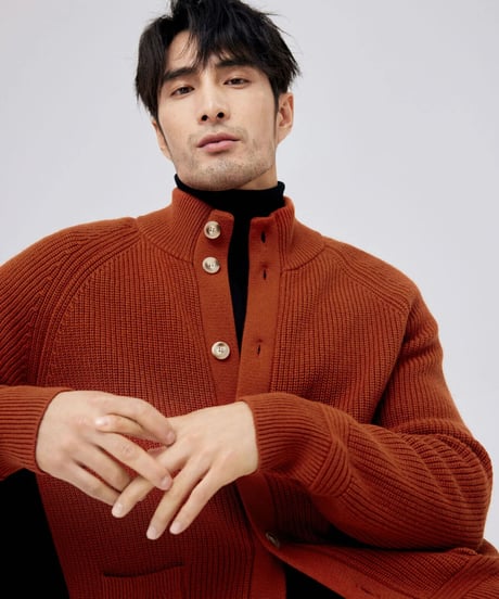 wool cashmere knit cardigan /2color　SH2164