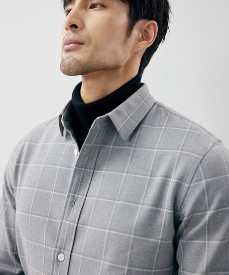 check shirt /2color　SH2241