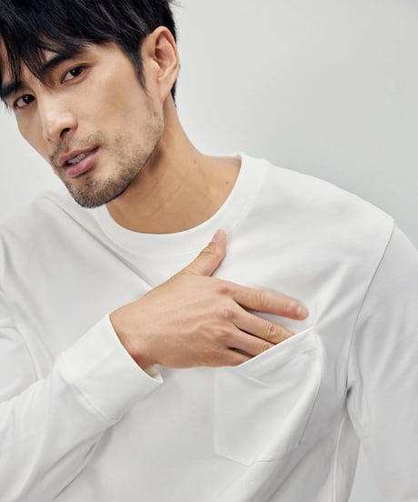 basic cotton round neck T shirt /4color　SH2284