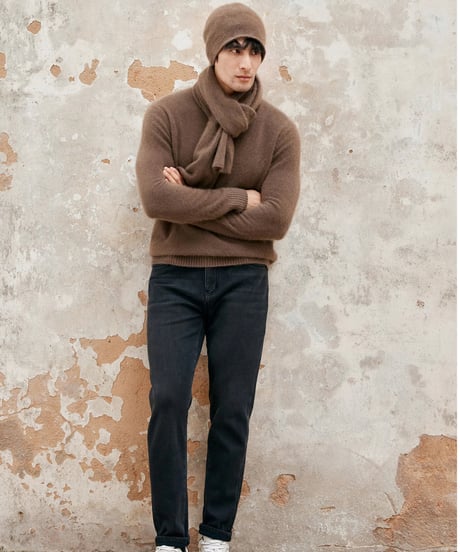 turtleneck sweater raccoon 100% /3color　SH2391