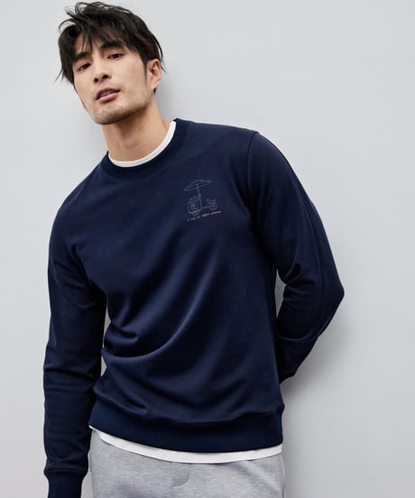 round neck sweatshirt /2color　SH2149