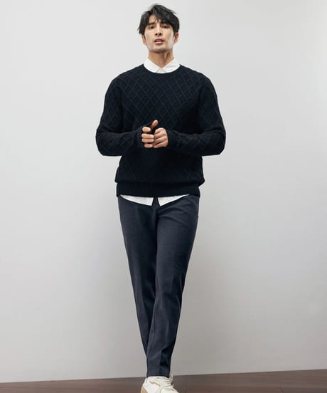 twill slim casual pants /2color　SH2207