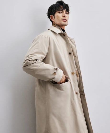 cotton mid coat jacket /2color　SH2415