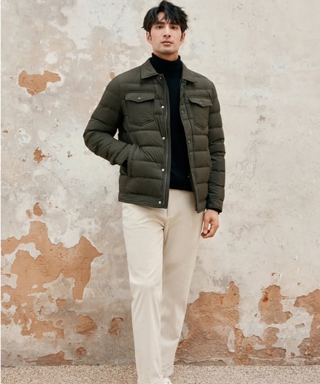 white goose down jacket /4color　SH2392