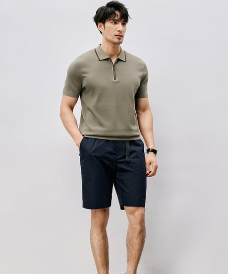 half-zip polo shirt /2color　SH2533