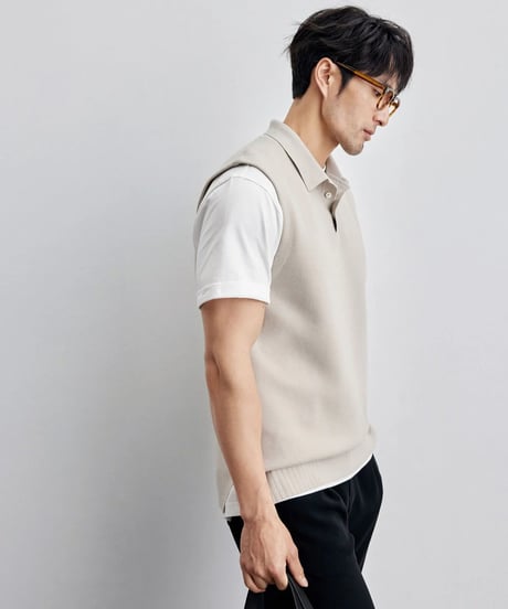 wool knit vest /2color　SH2131