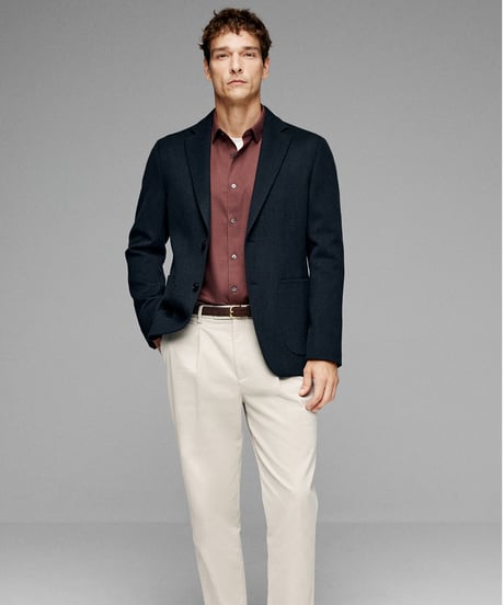 business casual shirt modal /4color　SH2661