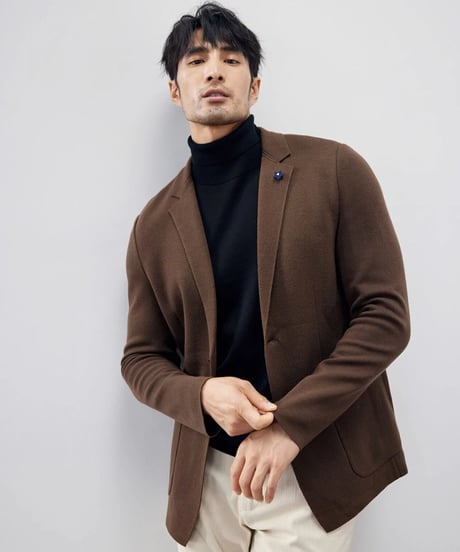 slim wool knit jacket /2color　SH2260