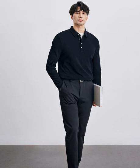 modal wool cotton lapel shirt /2color　SH2399