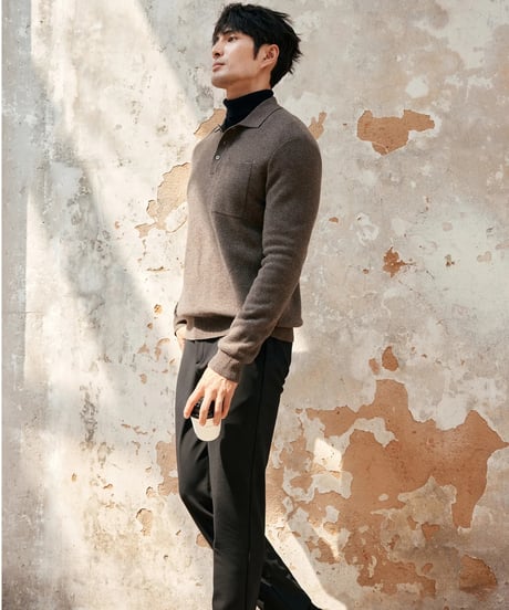 velvet stretch casual pants /2color　SH2389