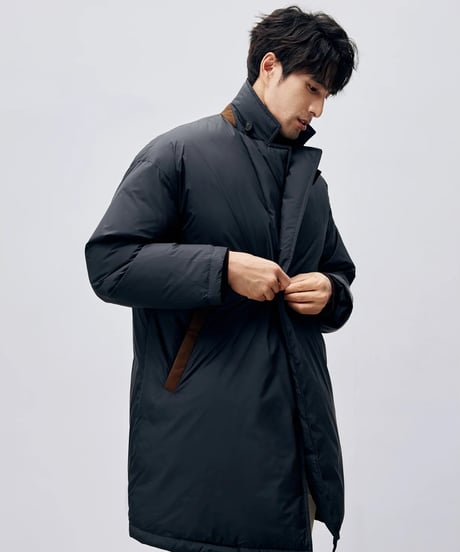 white goose long down jacket　SH2409