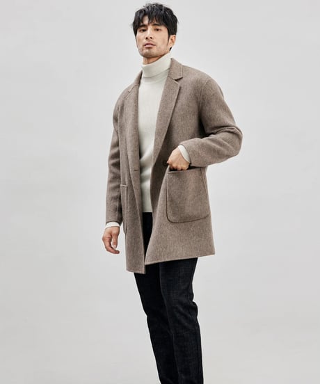 wool mid length coat　SH2444