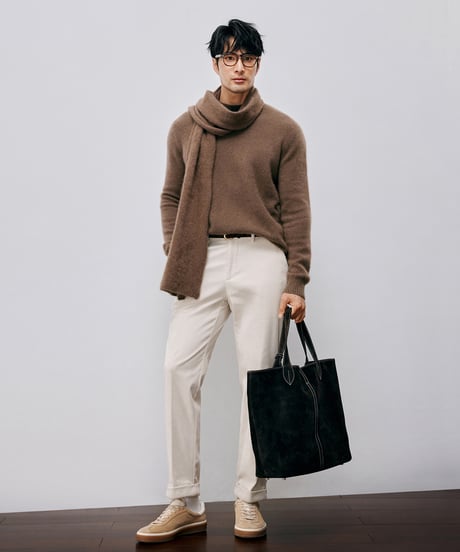half turtleneck sweater cashmere 80% /2color　SH2570
