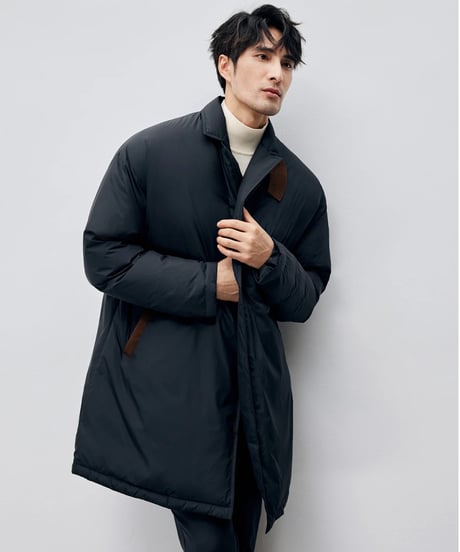 white goose long down jacket　SH2409