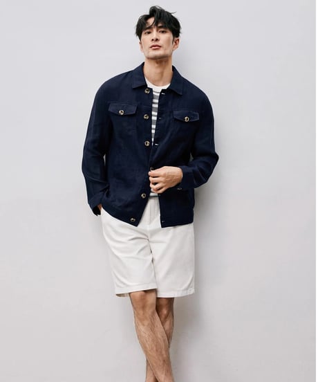 linen denim jacket　SH2485