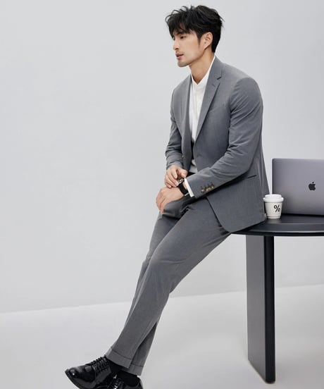 casual pants with single pleats /2color　SH2124