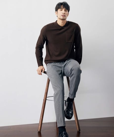 sweater wool slim fit /2color　SH2232