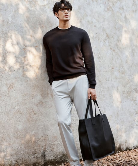 tapered stretch pants /2color　SH2003