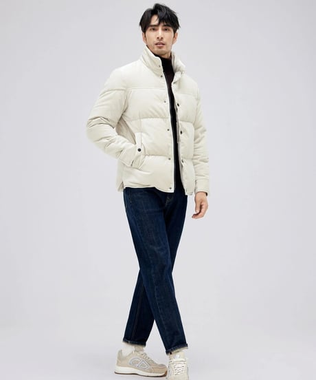 white duck down jacket　SH2157