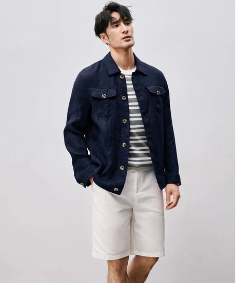 linen denim jacket　SH2485