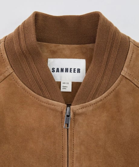 sheepskin suede leather jacket　SH2240