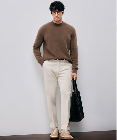 half turtleneck sweater cashmere 80% /2color　SH2570