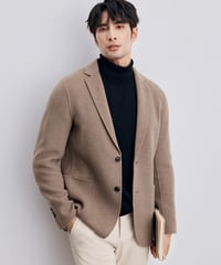 camel wool handmade casual jacket　SH2340
