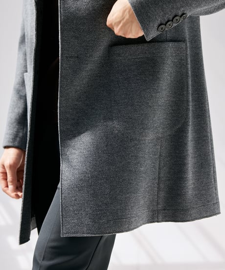 wool mid-length coat jacket　SH2435