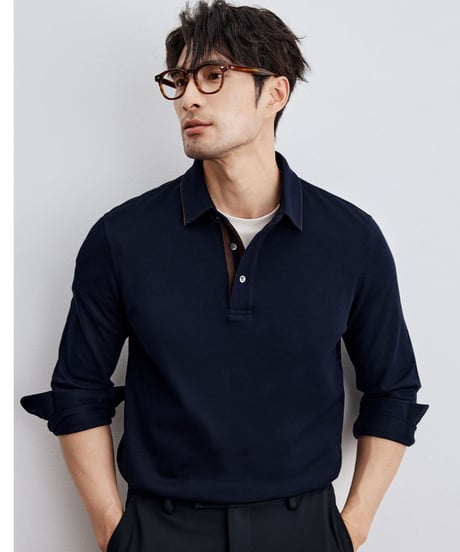 cotton polo shirt /2color　SH2297