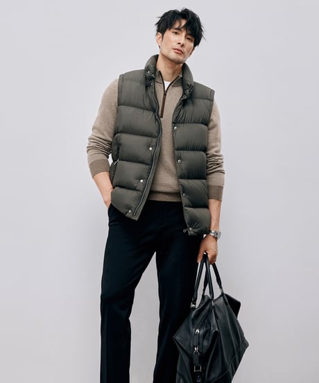 down jacket vest white goose /2color　SH2597
