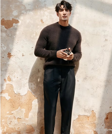 turtleneck sweater raccoon 100% /3color　SH2391
