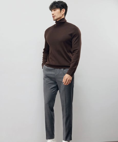 wool turtleneck sweater /4color　SH2213