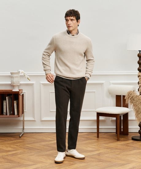 sweater cashmere shirt round neck /2color　SH2576