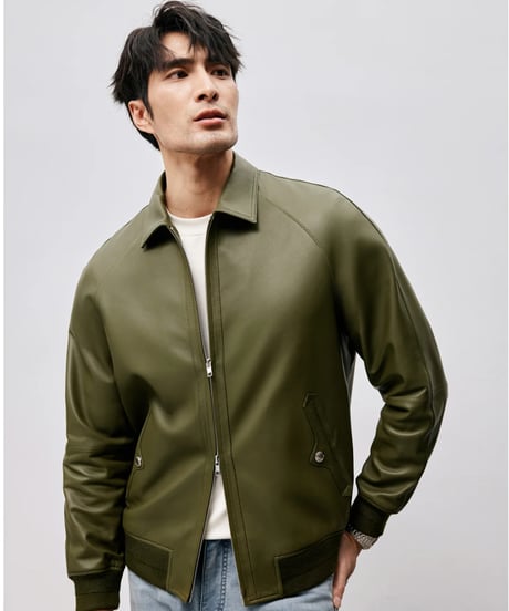100% sheepskin leather jacket　SH2460